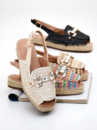 Royalfashion Espadrile de damă cu vârful deschis