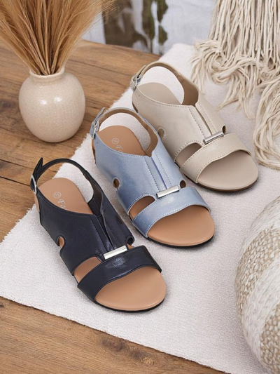 Royalfashion Papuci le romnienge cu talpa tele Solea Comfort