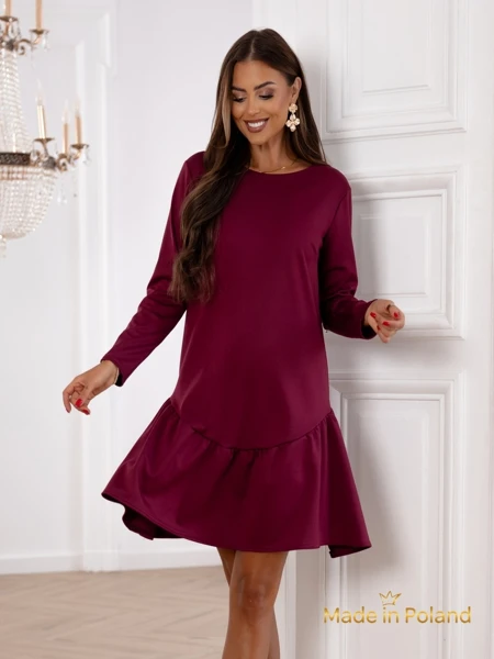 Rochie mini de damă cu volan