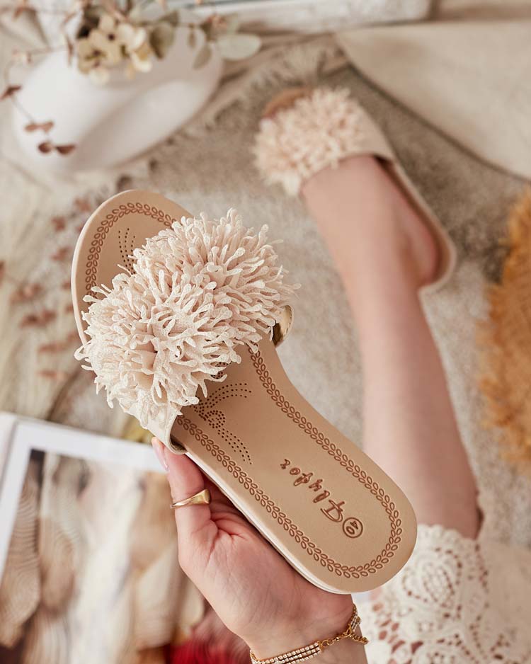 Royalfashion Women's Fasis Tassel Flip Flops