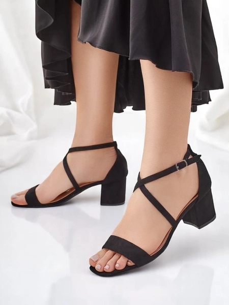 Sandale pentru femei din ecopiele Suede Royalfashion Romates