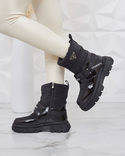 Royalfashion Cizme de zăpadă de damă în negru Fiellar