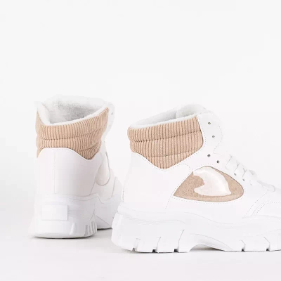 OUTLET Cizme de zapada sport dama crem Naiola - Incaltaminte