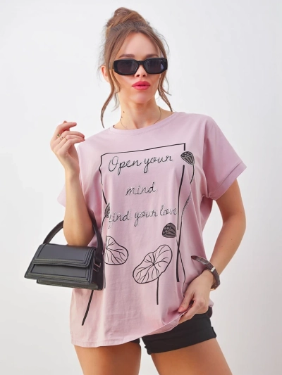 Royalfashion Tricou din bumbac pentru femei cu un print interesant