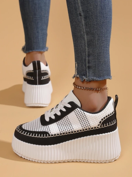 Royalfashion Sneakers platform pentru femei Siserra