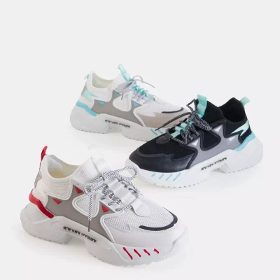 OUTLET Adidasi negri pentru barbati cu elemente Gain menta - Incaltaminte