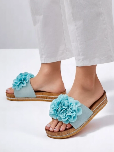Papuci pentru femei Royalfashion cu flori Focce