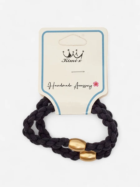 Royalfashion Set de 2 elastice de păr împletite Plecessi