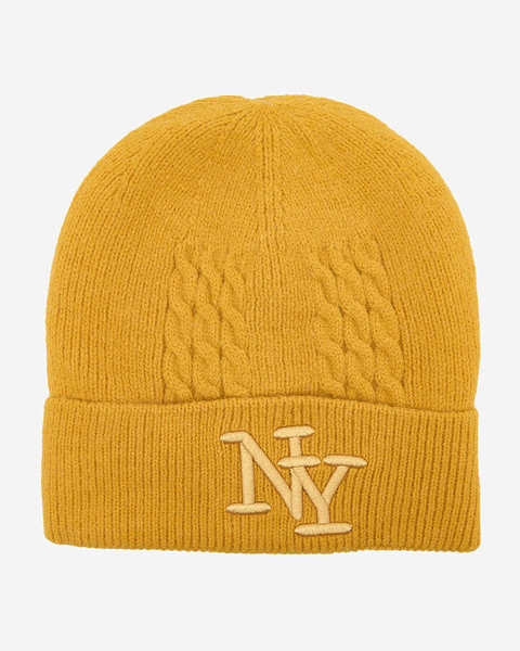 Royalfashion Șapcă izolată pentru femei Mustard