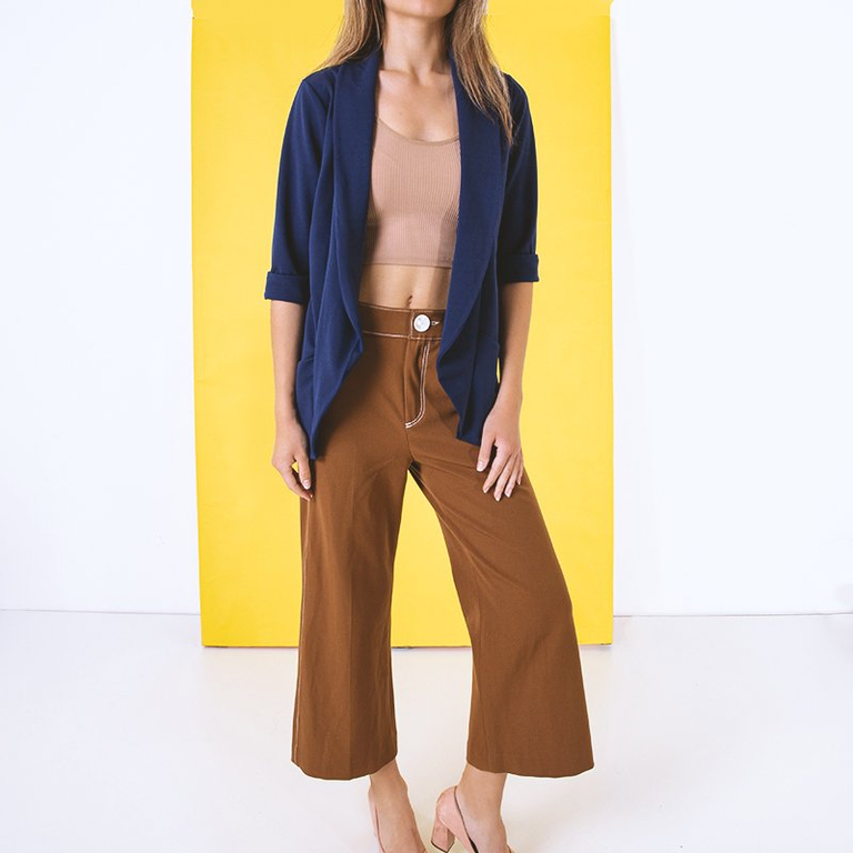 Mantie pentru femei, albastru marin, fără fixare - Îmbrăcăminte