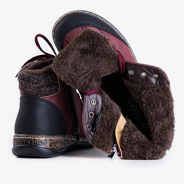 Cizme de damă izolate maro Flims - Pantofi