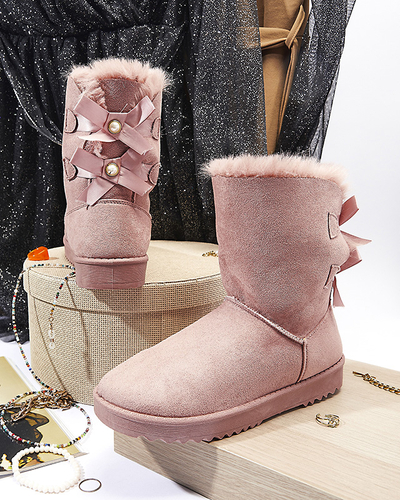 Botine de dama roz Izuni - Incaltaminte