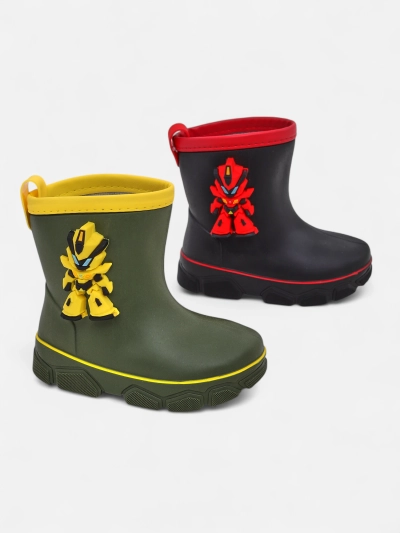 Royalfashion Bottine din cauciuc pentru copii cu robot Power Robot