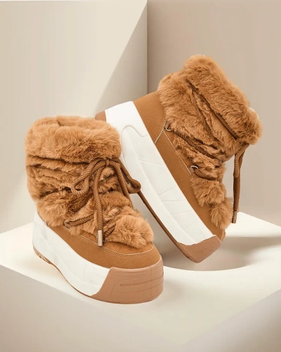 Cizme de zăpadă pentru femei Royalfashion Rozuri