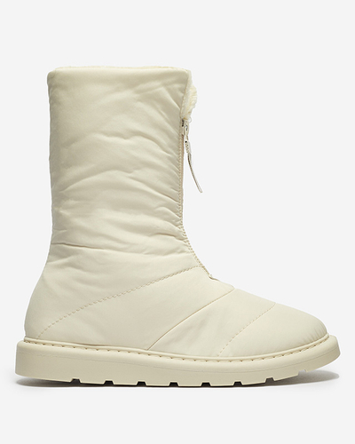 Pantofi de damă bej a'la cizme de zăpadă Tirigga- Footwear