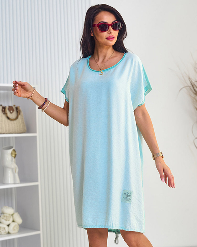 Royalfashion Rochie oversize din bumbac pentru femei