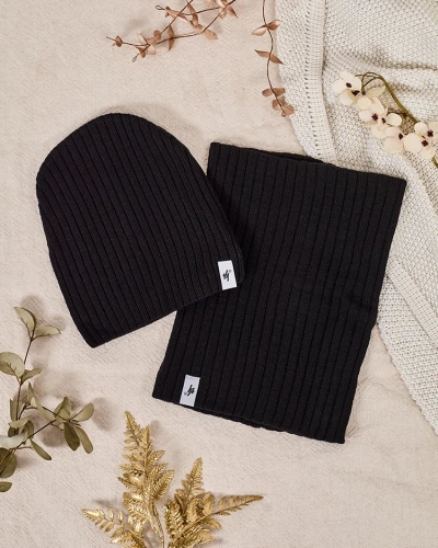 Royalfashion Set Universal de Iarnă - căciulă cu fular tubular
