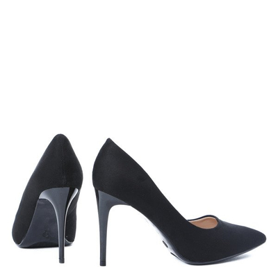 Czarne czółenka na szpilce Loretta - Obuwie
