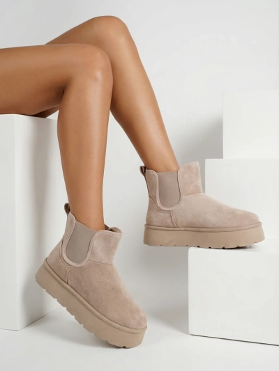 Royalfashion Cizme scurte pentru femei Nomas a'la cizme de zăpadă