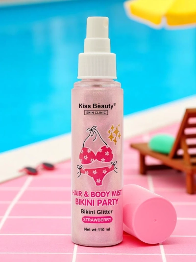 Summer Spray - Iluminator lichid pentru păr și corp Căpșuni
