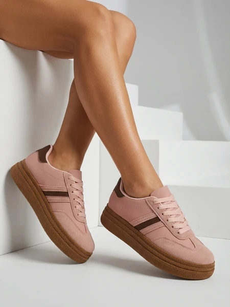 Sneakers Damă Flora Roz Ecologici Sportivi de Vară