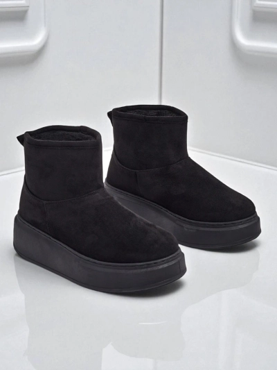 Cizme scurte tip snowboots pentru femei cu parte superioară detașabilă Elizze