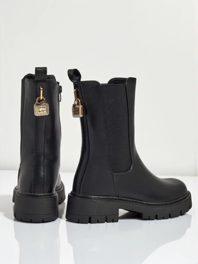 Botine dama Varinell din piele ecologica inalte