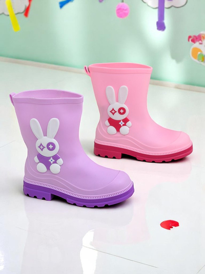 Royalfashion Kalosze dziecięce z króliczkiem Bunny Splash