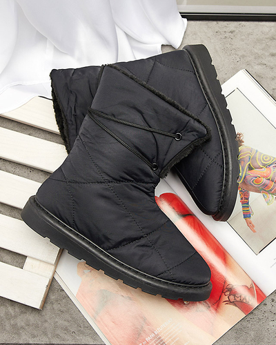 Negru cizme pentru femei a'la cizme de zăpadă Amirfu- Footwear