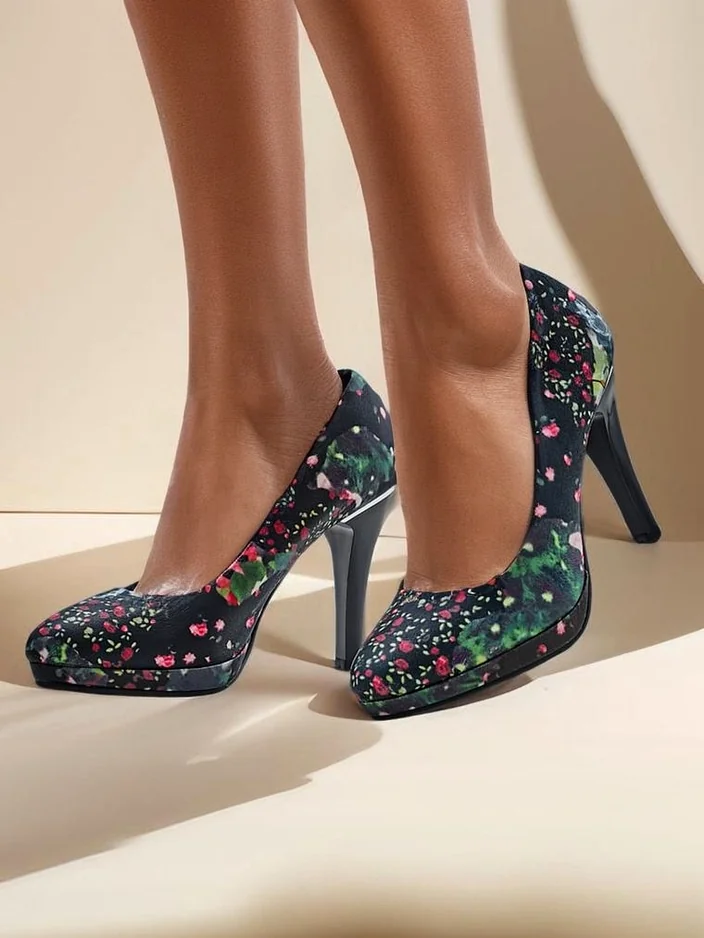 Royalfashion Pantofi cu toc înalt pentru femei Floweere