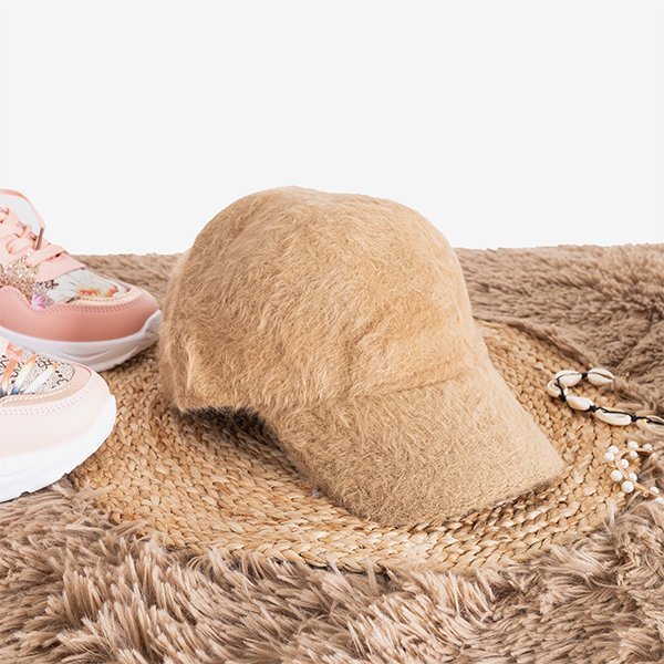 Pălărie de blană cu vizor în maro - Șepci