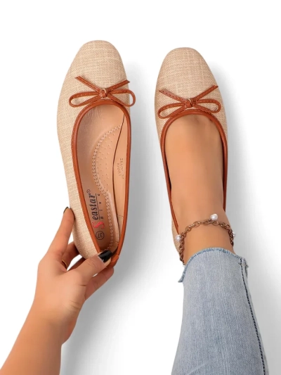 Pantofi balet pentru femei Royalfashion cu sclipici și o fundiță Aramie