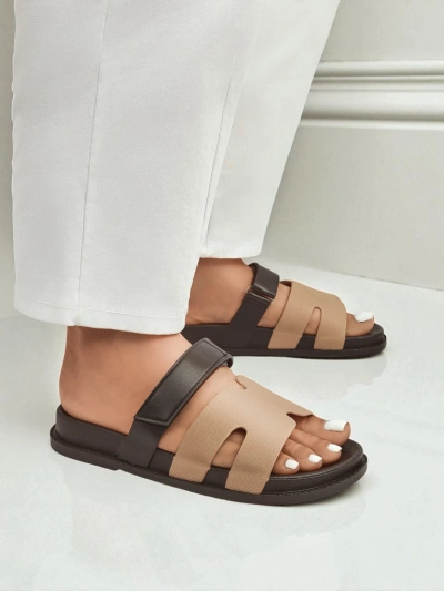 Royalfashion Sandale din piele ecologică pentru femei FlexiComfi