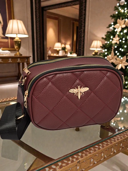 Geantă mică de damă matlasată din piele ecologică Connere