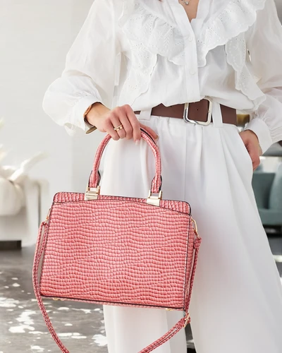 Royalfashion Geantă elegantă pentru femei din piele ecologică cu embossing