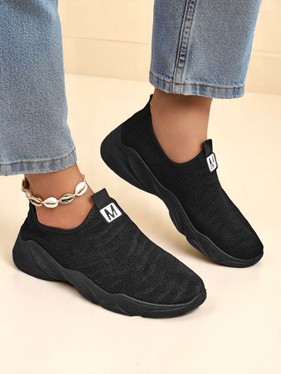 Royalfashion Wsuwane damskie materiałowe buty sportowe Flex Move