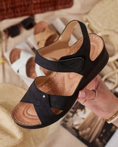 Royalfashion Sandale cu tocuri joase Obbiave pentru femei