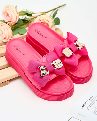 Royalfashion Papuci de damă Lemini Bow Flip-Flops