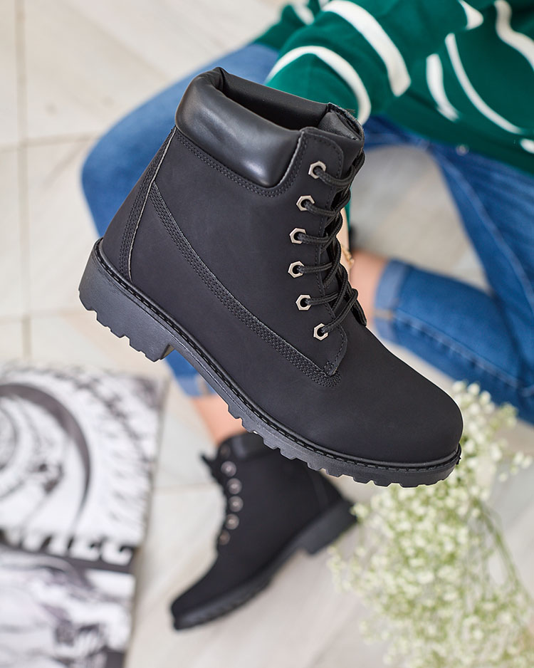 Royalfashion Trappers Karveliea negru pentru femei