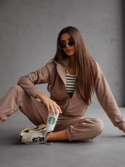 Royalfashion Set de trening din bumbac pentru femei