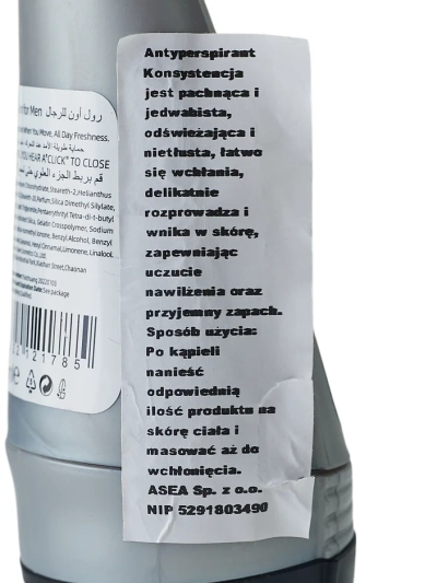 Deodorant-antiperspirant pentru bărbați cu rulare 50 ml