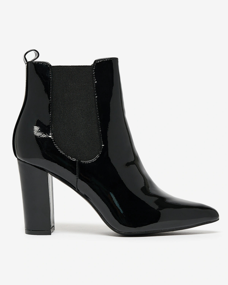 Royalfashion Cizme stiletto Lady Jeny negre pentru femei