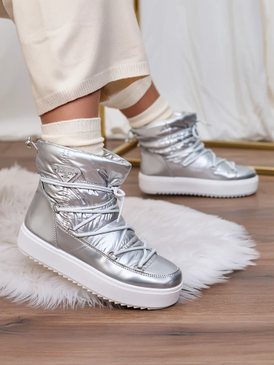 Royalfashion cizme de zăpadă a'la Silver Vevnose slip-on boots a'la pentru femei