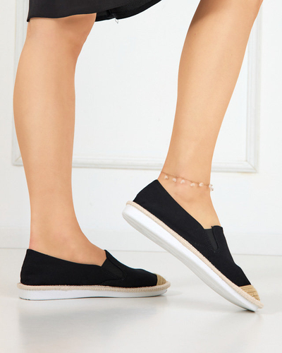 OUTLET Espadrile negre dama Joll-Shoes