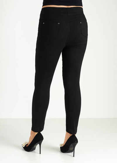 Femei negru PLUS SIZE treggings - Îmbrăcăminte