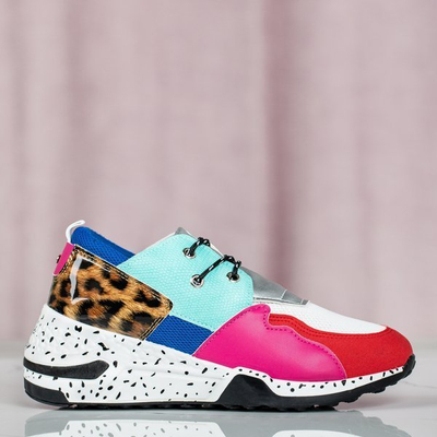 Pantofi sport cu imprimeu leopard multicolor Dianne - Încălțăminte