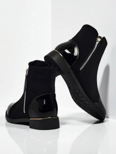 Botine Luna Negre Elegante de Toamnă