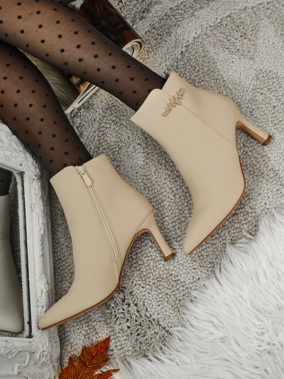 Botine de damă cu toc stiletto Meloria