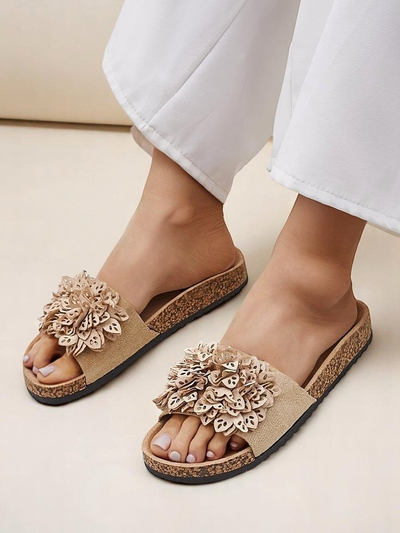 Royalfashion sandale pentru femei cu flori Occes