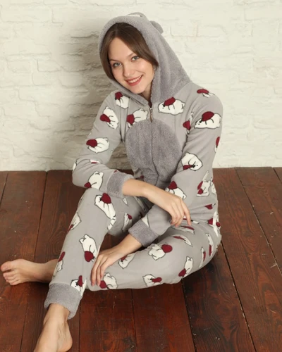 Royalfashion Pijama cu un singur articol pentru femei